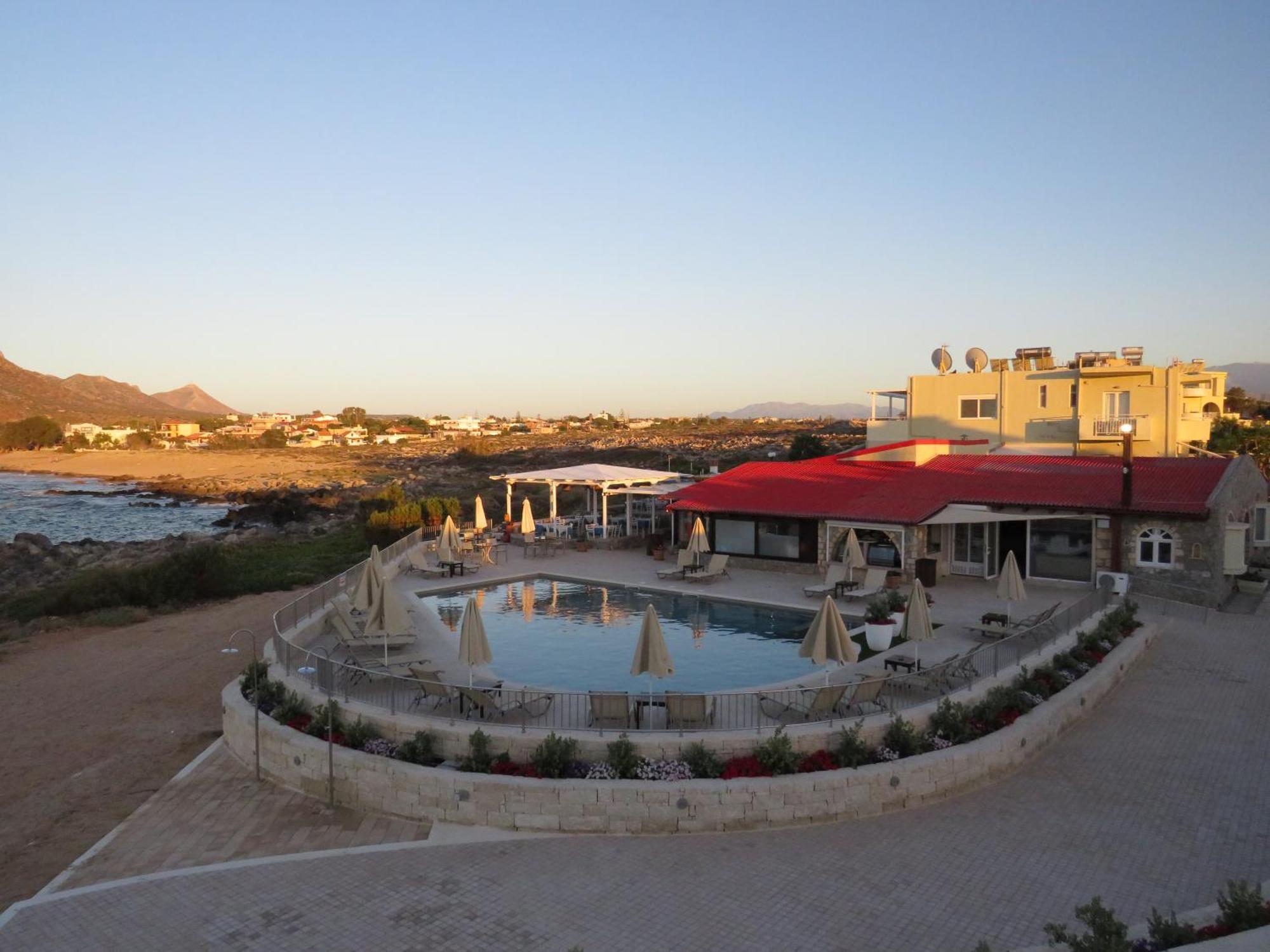 Blue Beach Villas Apartments Stavros  Bagian luar foto