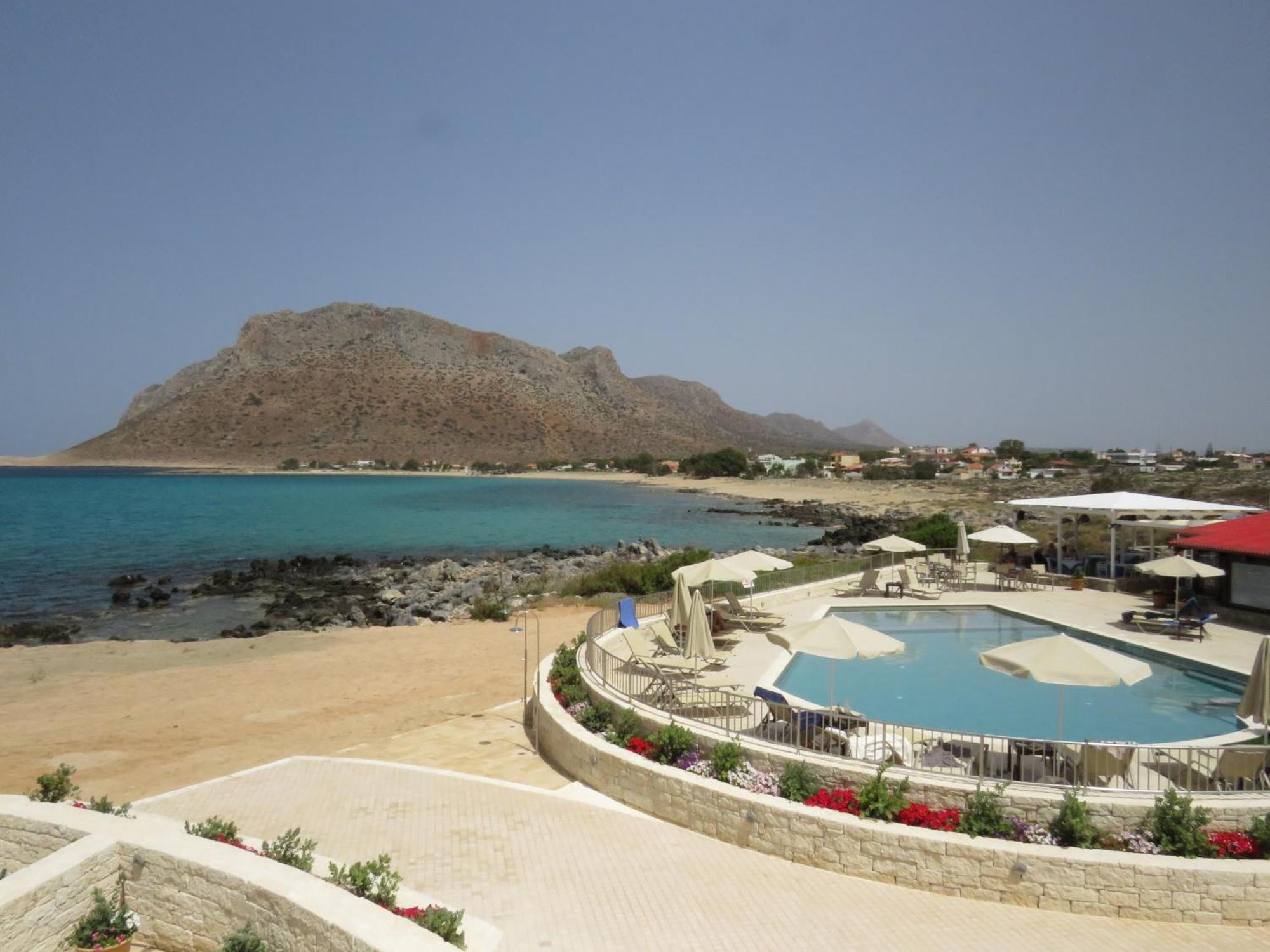 Blue Beach Villas Apartments Stavros  Bagian luar foto