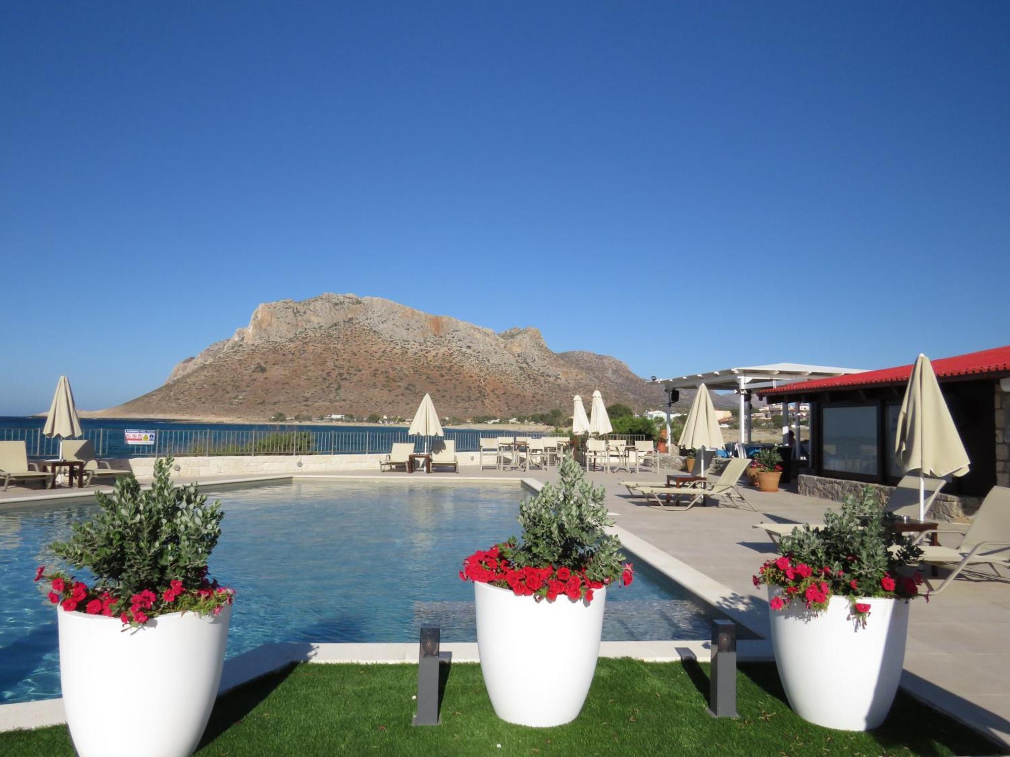 Blue Beach Villas Apartments Stavros  Bagian luar foto
