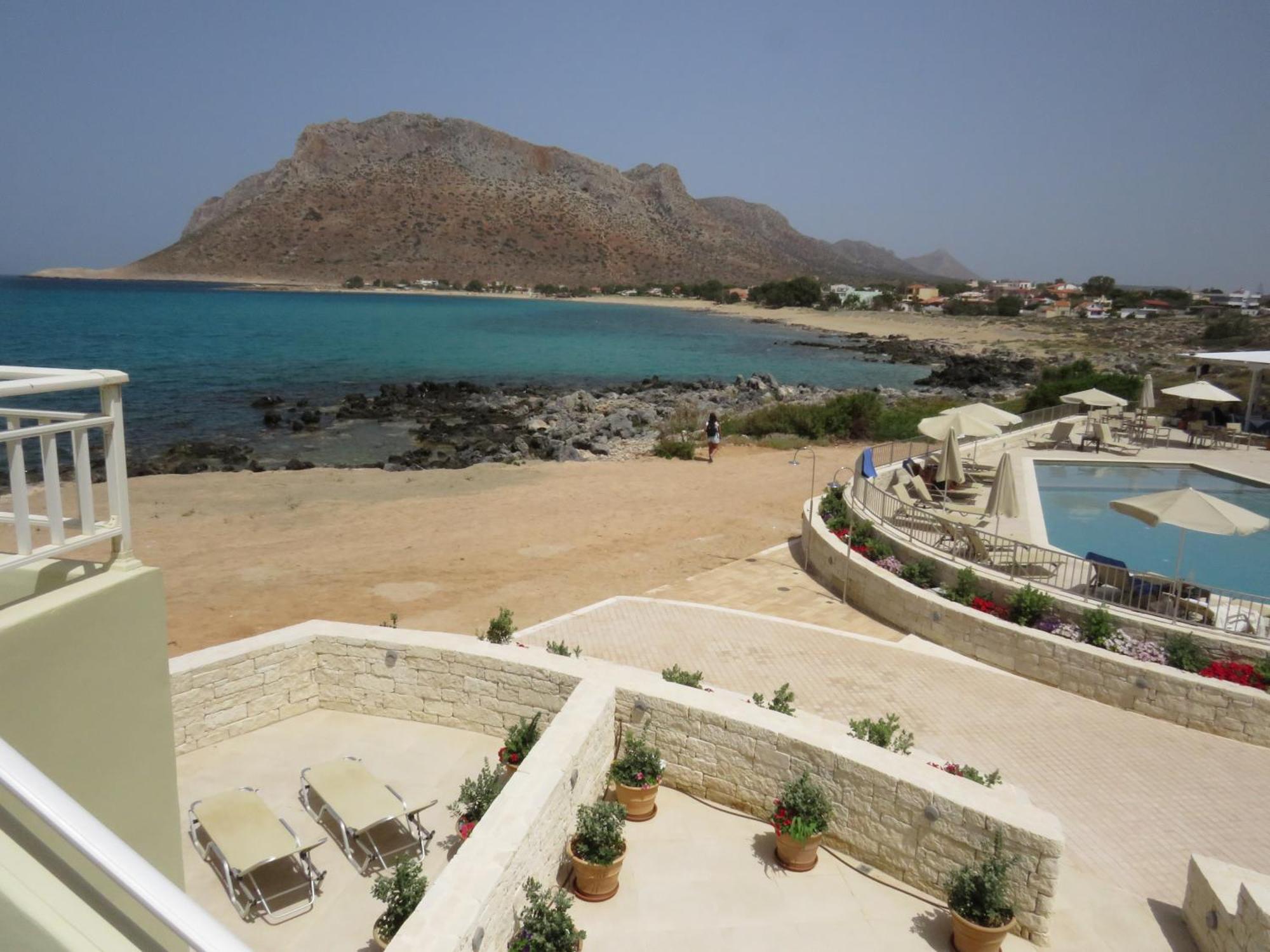 Blue Beach Villas Apartments Stavros  Bagian luar foto