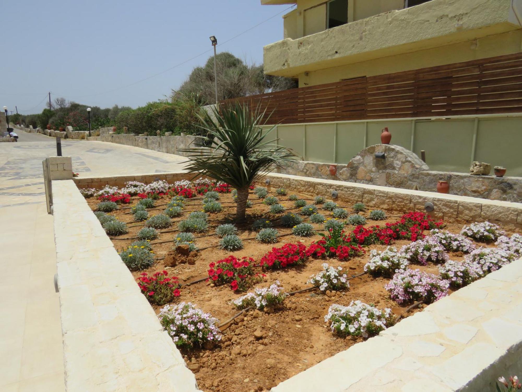 Blue Beach Villas Apartments Stavros  Bagian luar foto