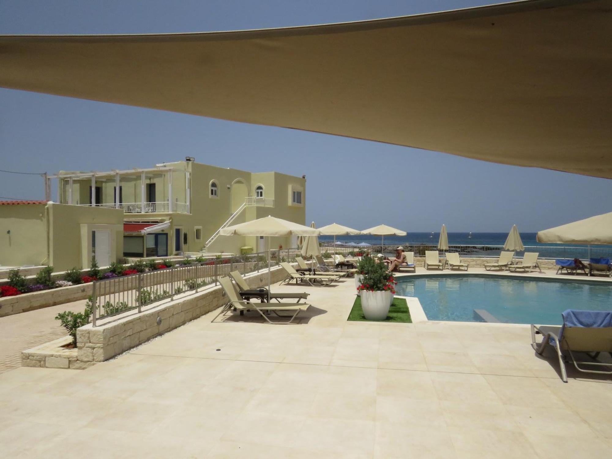 Blue Beach Villas Apartments Stavros  Bagian luar foto