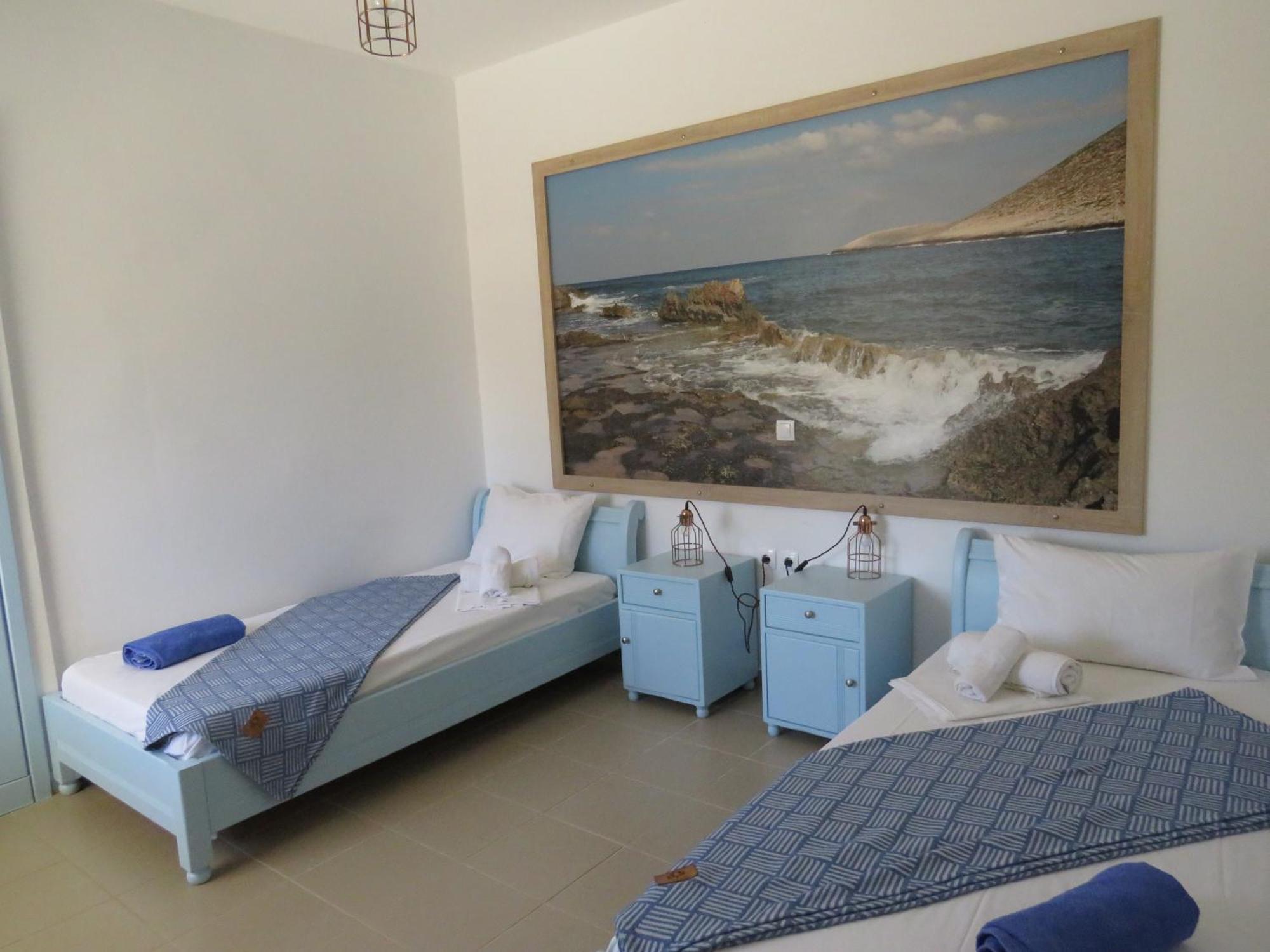 Blue Beach Villas Apartments Stavros  Bagian luar foto
